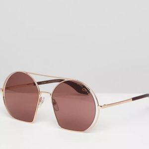 MARC JACOBS oversized round sunglasses in red with case/ sold out